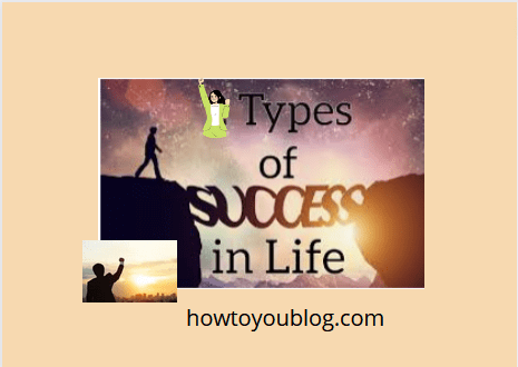 What are the different types of success in Life?