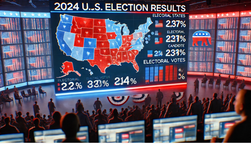 US Election Results 2024: Donald Trump Secures Second Term with 279 Electoral Votes