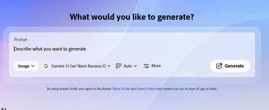 Adobe Firefly Image Generator