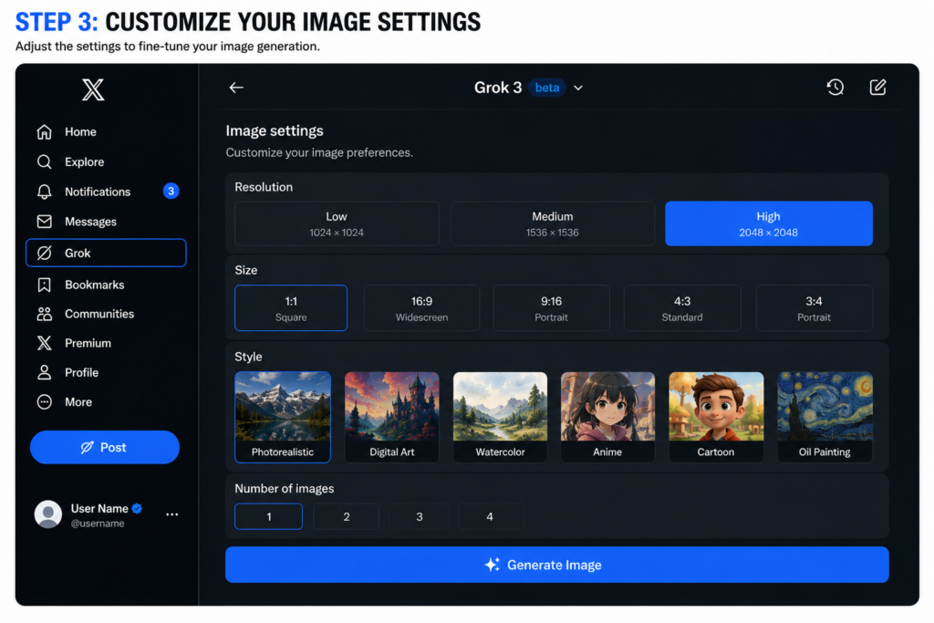 Customize Your Image Settings