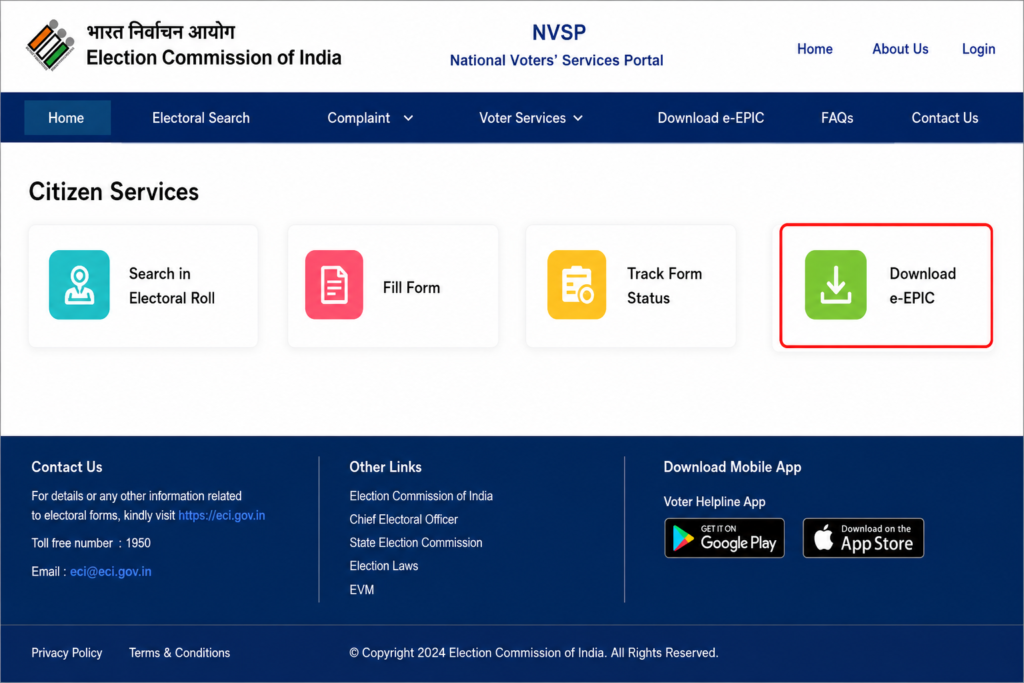 Step 1: Visit the NVSP Portal