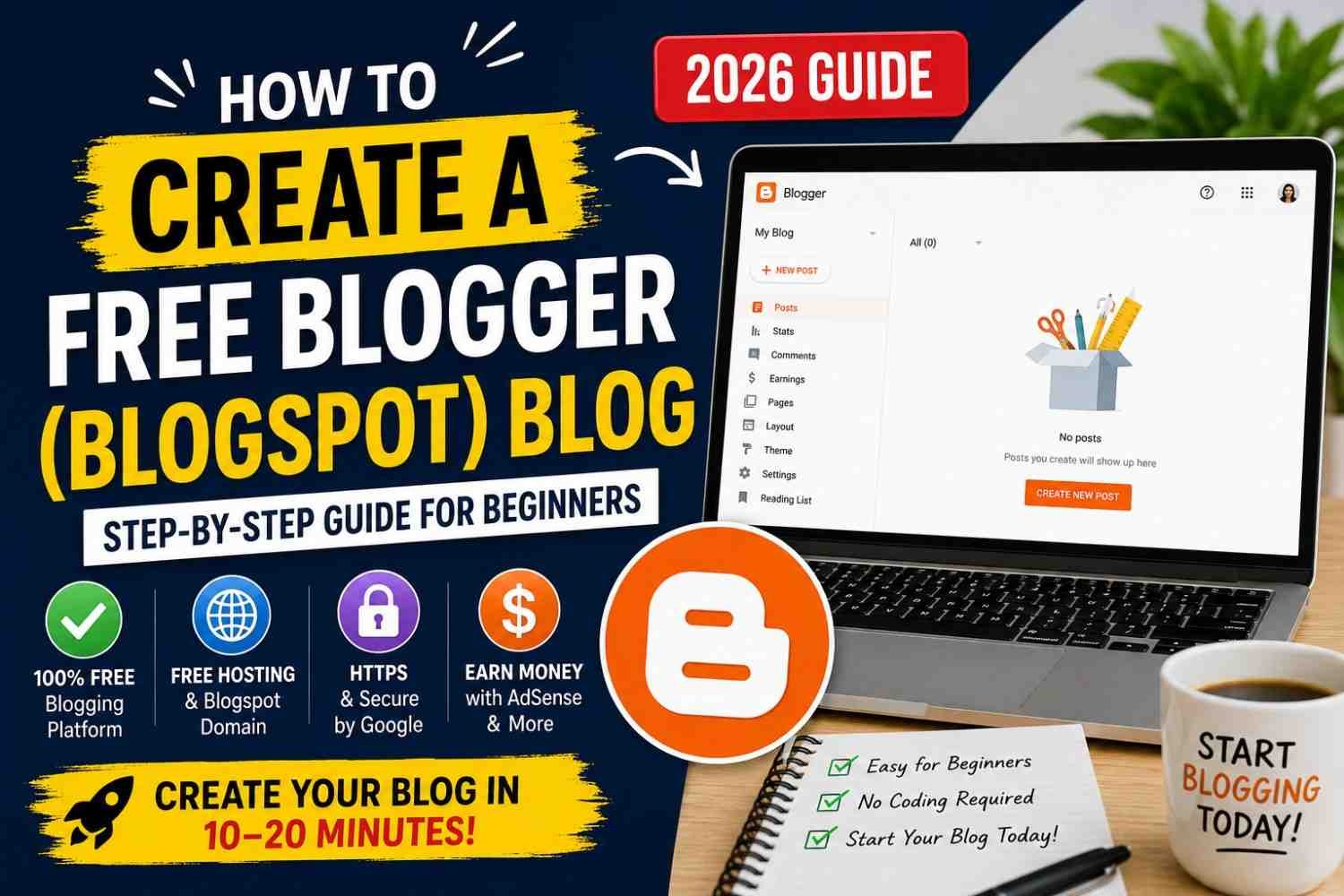 How to Create a Free Blogger (Blogspot) Blog