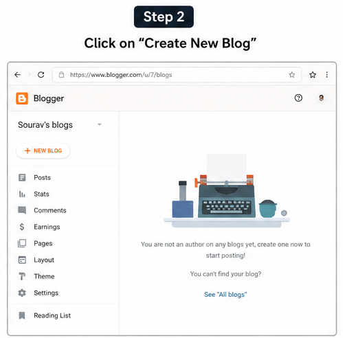 Step 2: Create Your Blog