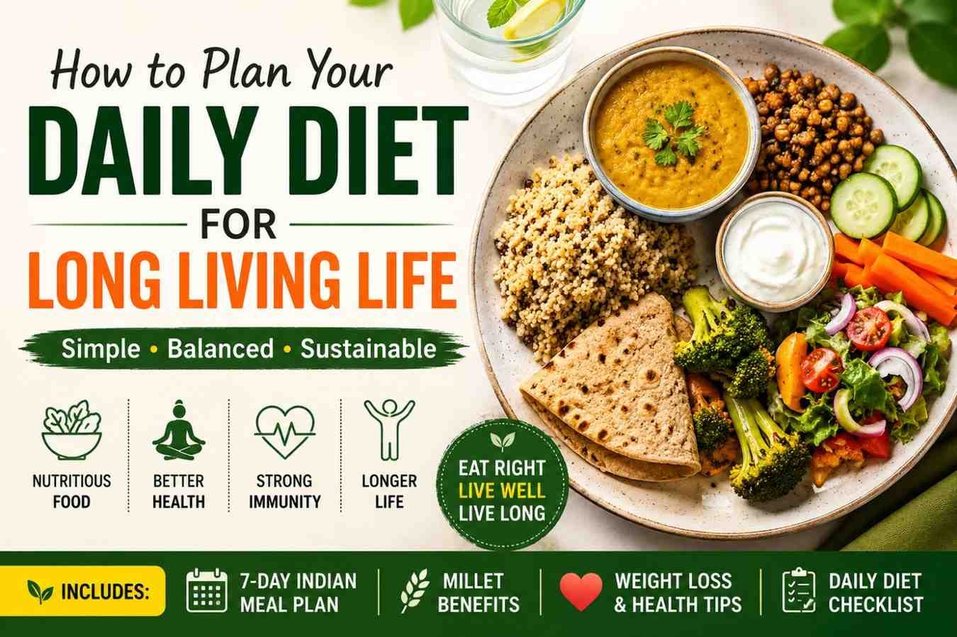 How to Plan Your Daily Diet for a Long Living Life