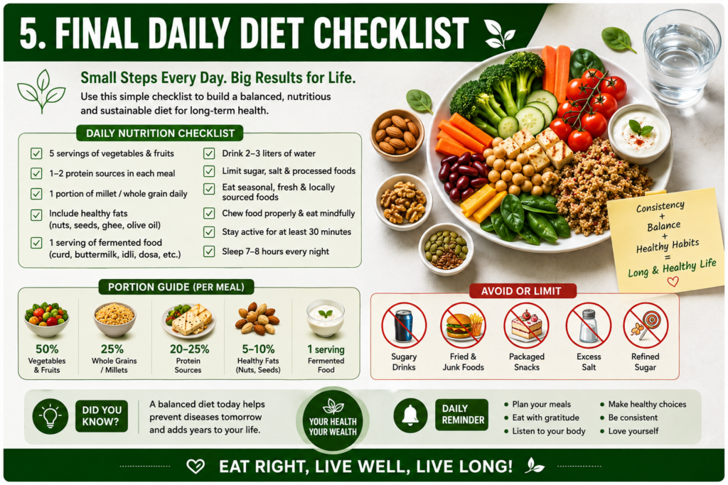 Final Daily Diet Checklist