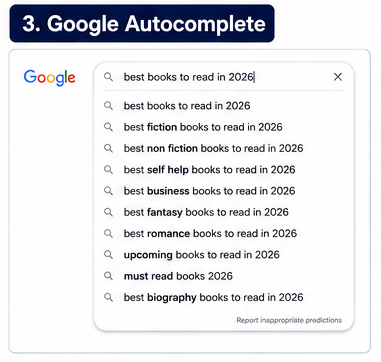 3. Check Google Autocomplete