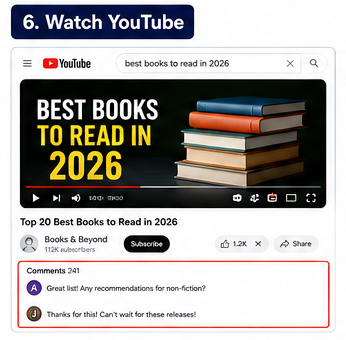 6. Watch YouTube