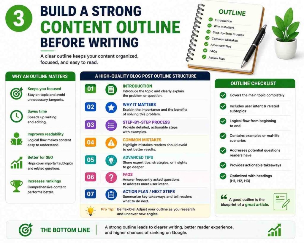 Build a Content Outline Before Writing