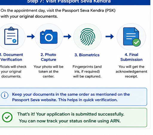 Visit the Passport Seva Kendra
