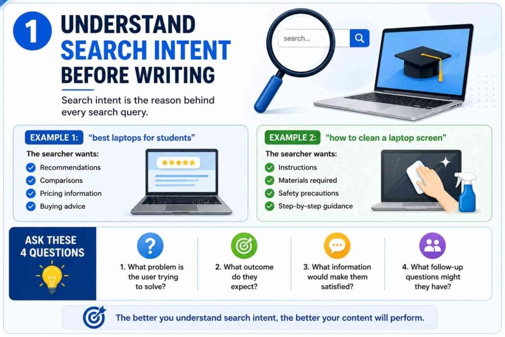 Understand Search Intent Before Writing