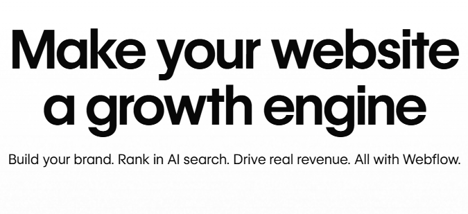 8. Webflow — Best for Designers