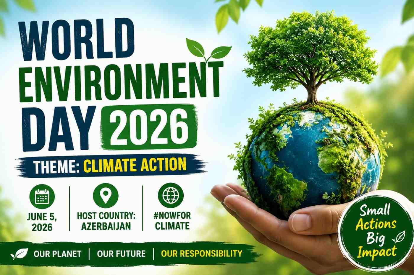 World Environment Day 2026: Theme, Date, History, Host Country & Climate Action Guide
