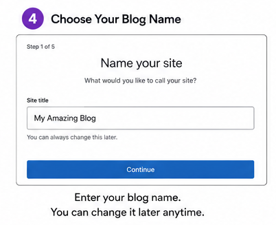 Step 3: Choose Your Blog Name