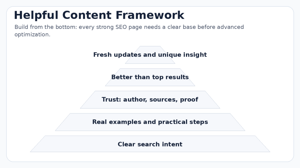 focus on helpful content