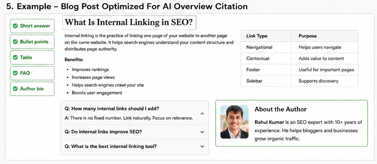 How to Optimize Blog Posts for Google AI Overviews