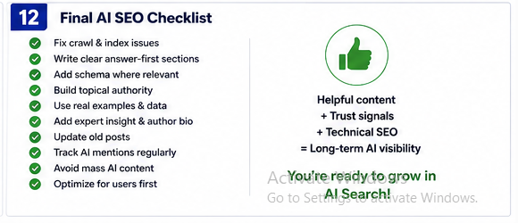 Final AI SEO Checklist