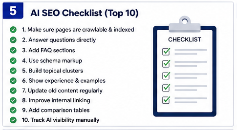 Step-by-Step AI SEO Checklist for Your Website