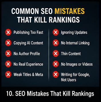 Common SEO Mistakes That Kill Rankings in AI Search