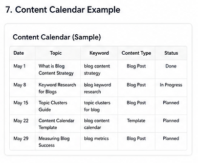 Create a Simple Blog Content Calendar