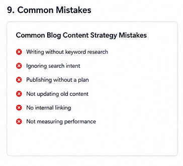Common Blog Content Strategy Mistakes