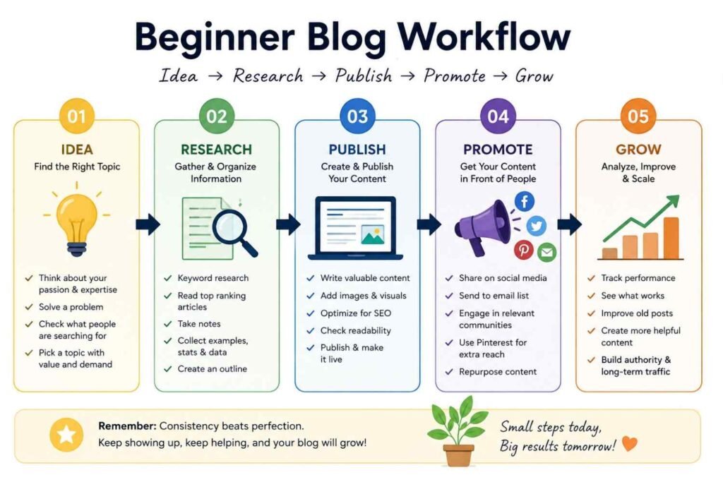 Use this blogging workflow every week