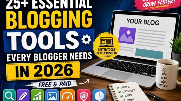 25+ Essential Blogging Tools Every Blogger Needs in 2026 (Free and Paid)