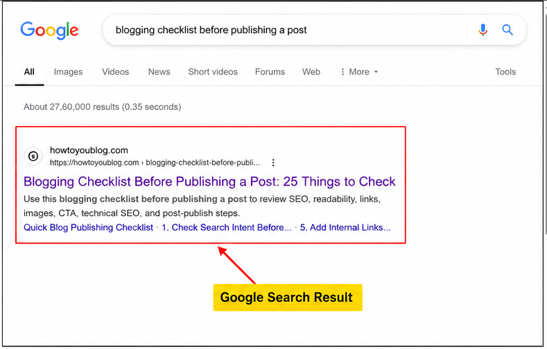 Review Content Structure and Readability