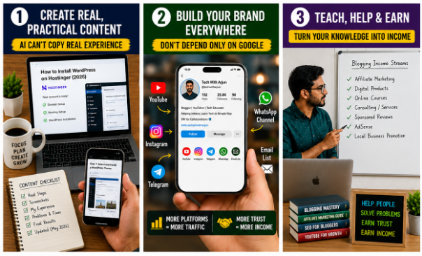 Build Your Brand Outside Google-How can beginner Indian bloggers survive in the AI Era?