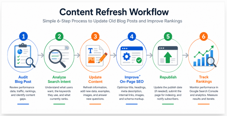 Use this content refresh checklist before you update any old blog post.