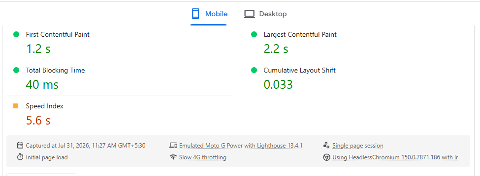 Google evaluates user experience through three Core Web Vitals