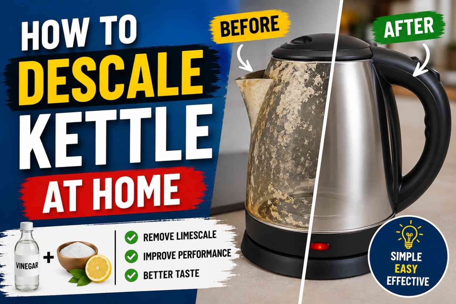 How to Descale Kettle at Home
