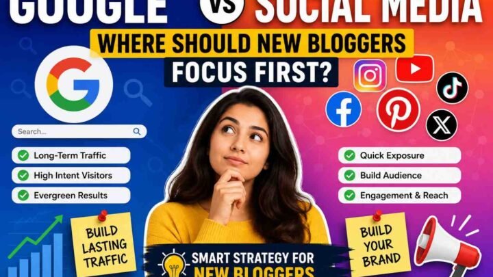 Google vs Social Media: Where Should New Bloggers Focus First?