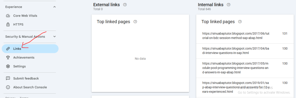 Audit Internal and External Links
