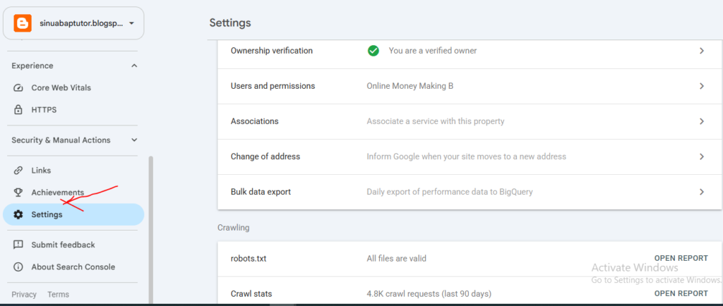A Google Search Console settings audit helps you check access, site links, data exports, and Googlebot activity. 