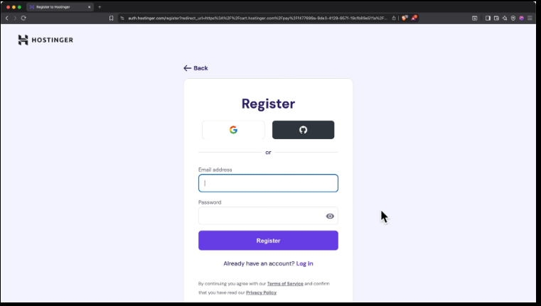 Create Account with Gmail 