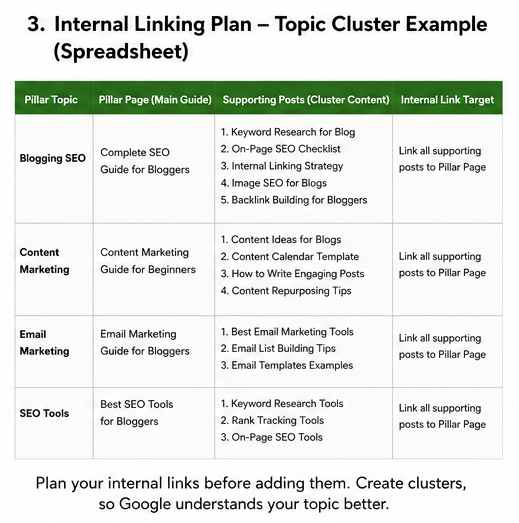 Internal Linking Strategy by Blog Size