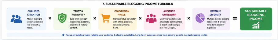 The New Sustainable Blogging Income Formula