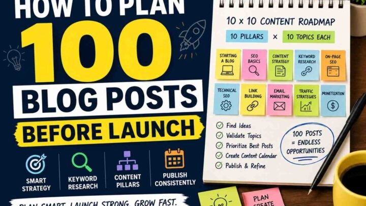 How to Plan 100 Blog Posts Before Launch