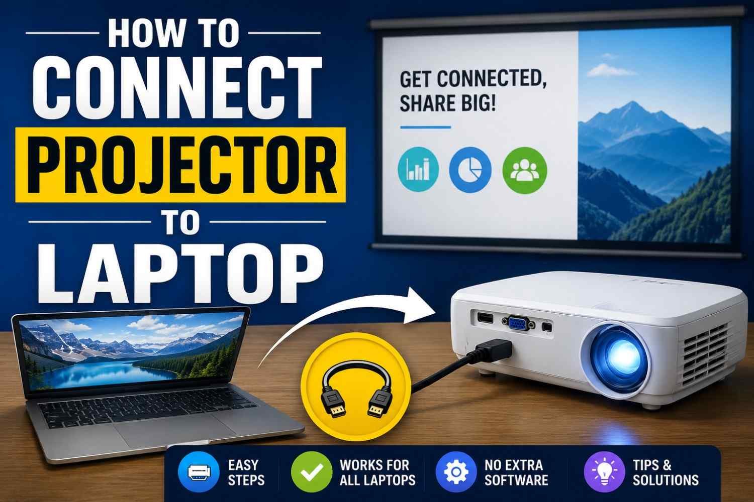 How to Connect Projector to Laptop