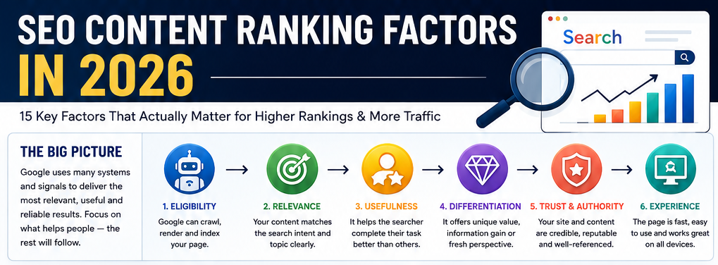 The most important SEO ranking factors in 2026