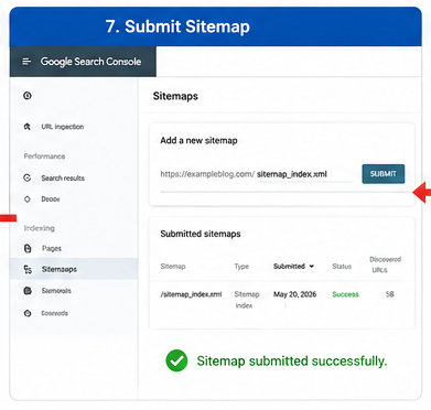 7. Submit the Updated XML Sitemap