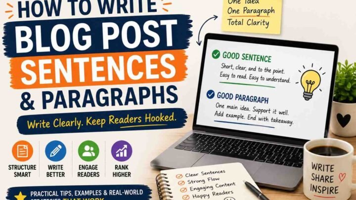How to Write Blog Post Sentences and Paragraphs